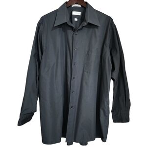 3/$25 Van Heusen Dress Shirt Steel Grey - Size 17.5 32/33